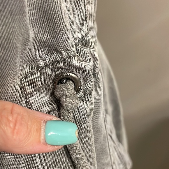 MAX JEANS women’s Drape Open Front Utility soft Vest adj draw string waist XS - Picture 8 of 15